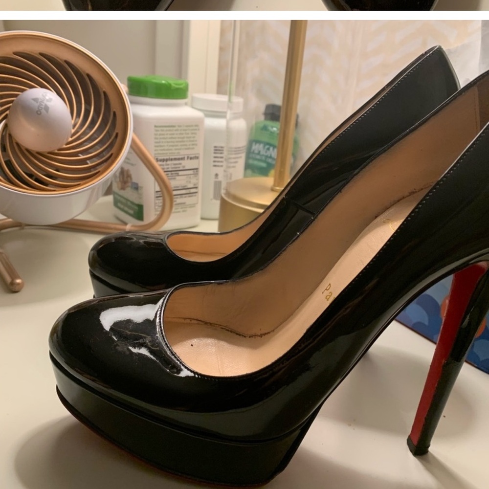 Christian Louboutin Black Patent Leather Heels